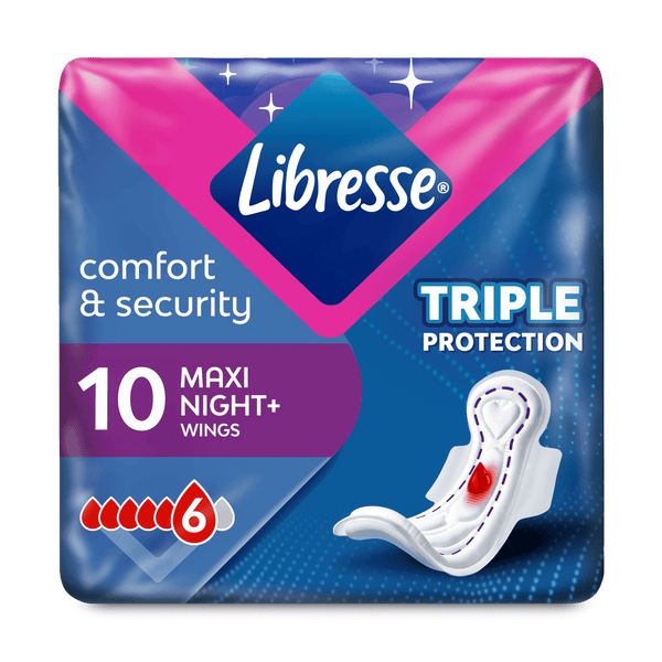 Libresse Monatsbinde Maxi Nacht mit Flügeln