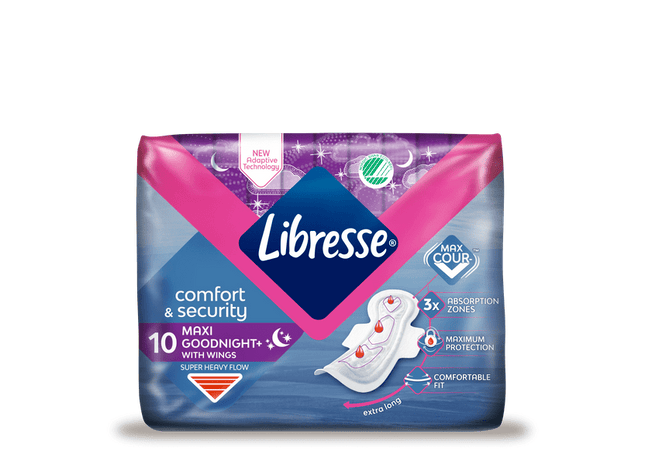 Libresse Maandverband maxi goodnight wing