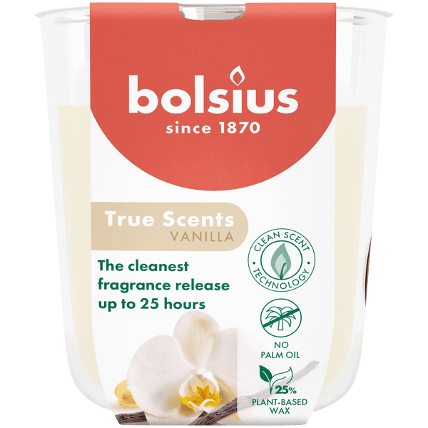 Bolsius Geurglas 80/73 True Scents Vanilla