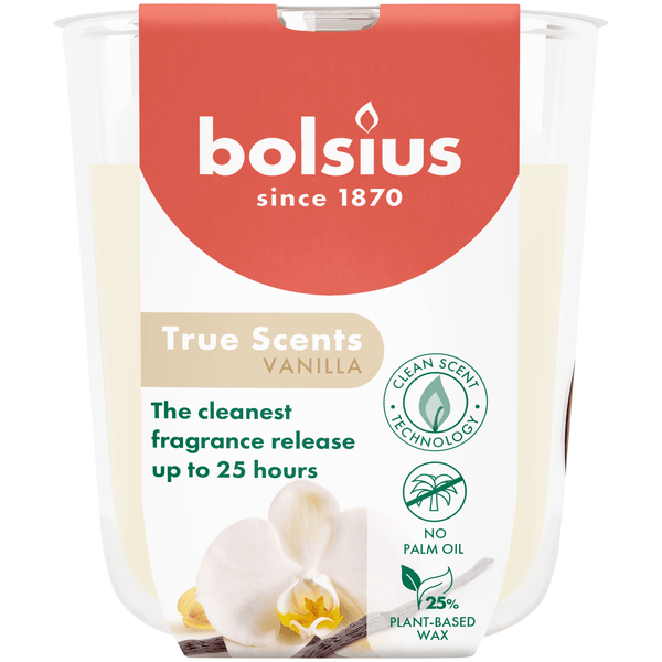 Bolsius Duftglas 80/73 True Scents Vanille
