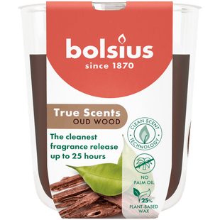 Bolsius Geurglas 80/73 True Scents Oud Wood