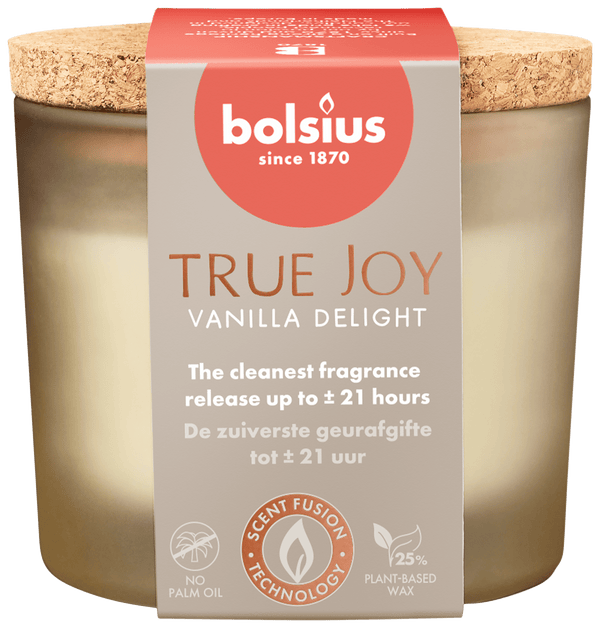 Bolsius Geurglas kurk True Joy Vanilla delight