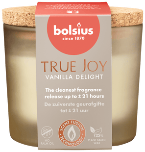 Bolsius Geurglas kurk True Joy Vanilla delight
