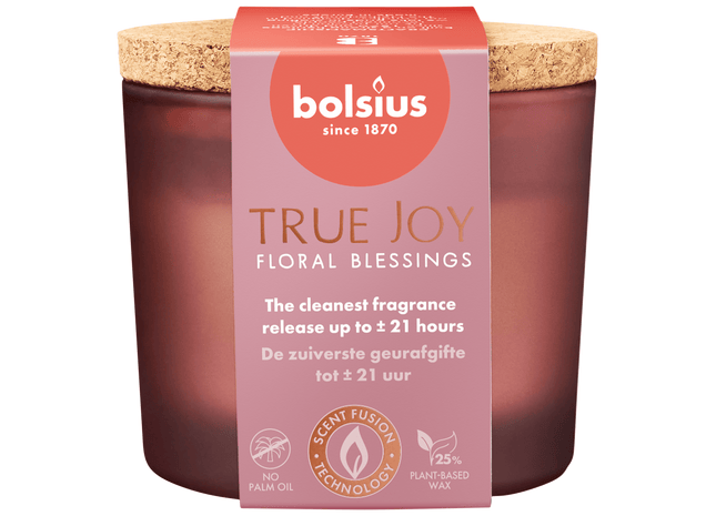 Bolsius Geurglas kurk True Joy Floral Blessing