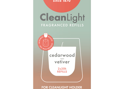 Bolsius Navulling Clean Light Cedarwood