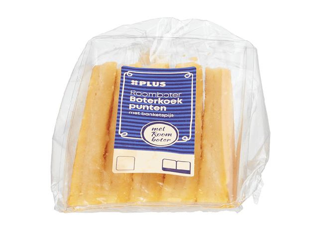 Roomboter gevulde boterkoekpunten