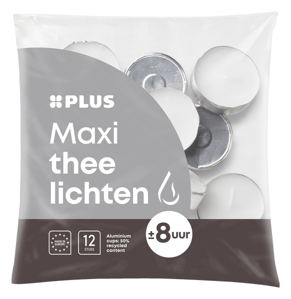 Theelichten maxi 8 uur