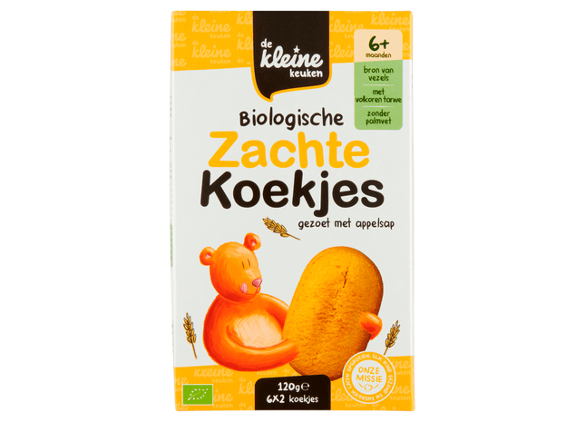 De Kleine Keuken Biologische zachte koekjes 6+