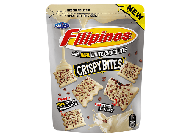 Filipinos Crispy bites white chocolate