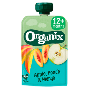 Organix Apple peach & mango 12+