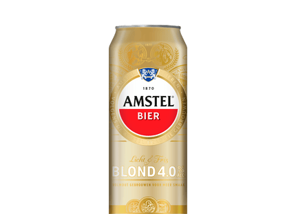 Amstel Blond beer can