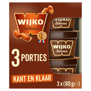 Wijko Satésaus kant & klaar 3-pack