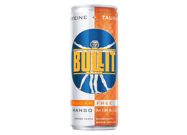 Bullit Energydrink sugar free mango miracle