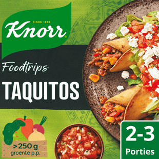 Knorr Wereldgerechten Foodtrips taquitos