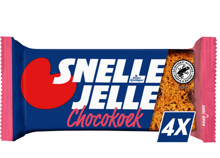 Snelle Jelle Ontbijtkoek kruidkoek chocolade 4-pack  Dutchshopper