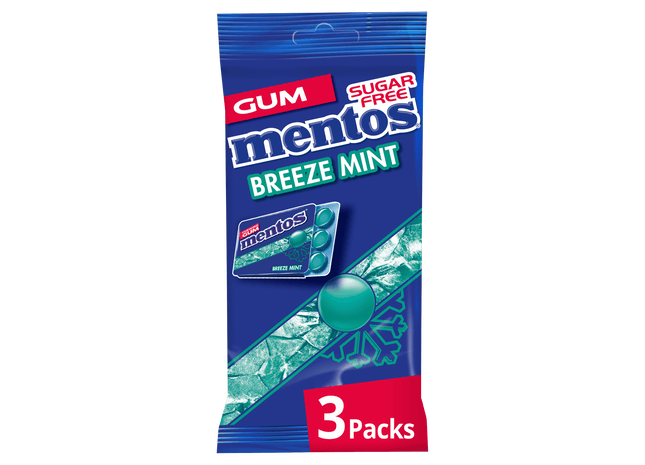 Mentos Gum Breeze Mint Blister