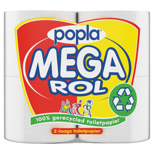 Popla Toiletpapier 2 laags recycled