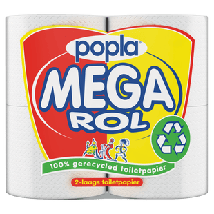Popla Toiletpapier 2 laags recycled