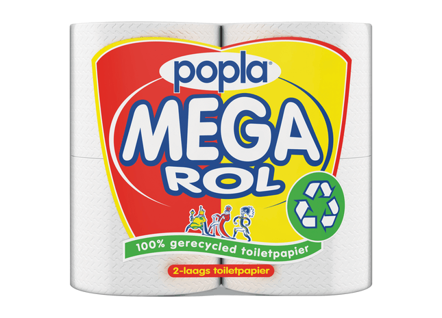 Popla Toiletpapier 2 laags recycled