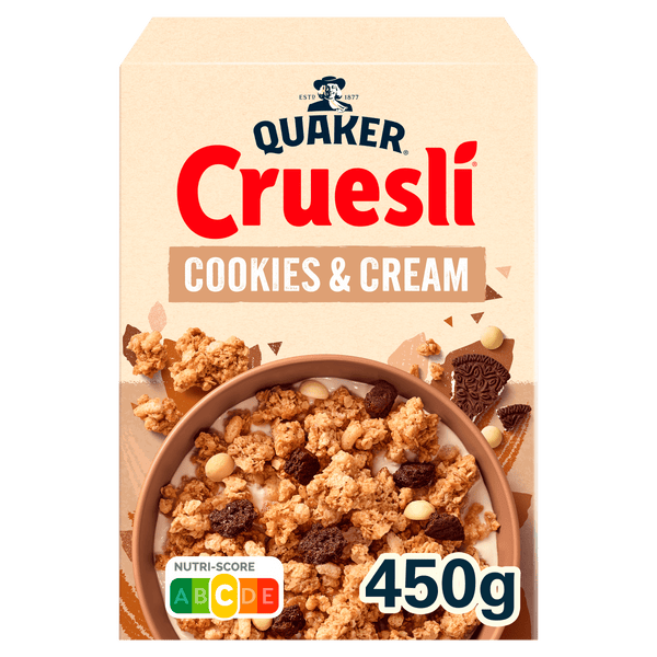 Quaker Cruesli cookies & cream