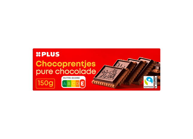 Chocoprentjes puur Fairtrade
