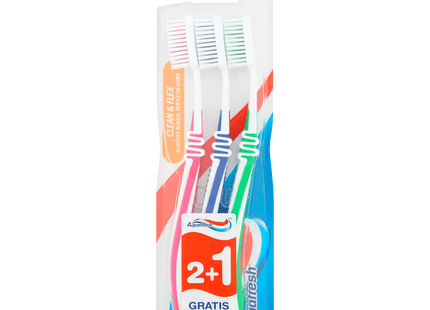 Aquafresh Tandenborstel clean en flex medium