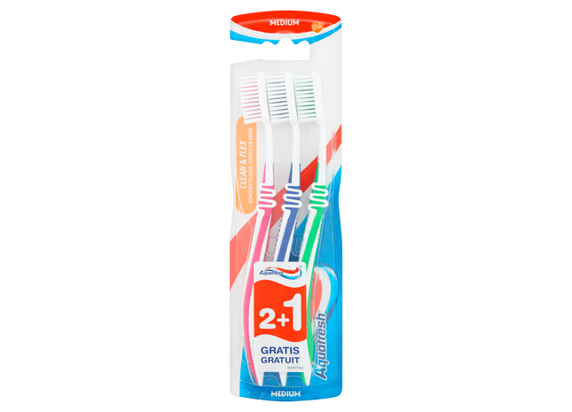 Aquafresh Tandenborstel clean en flex medium