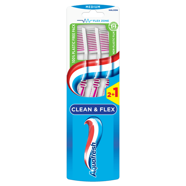 Aquafresh Tandenborstel clean en flex medium