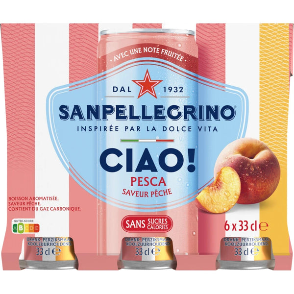 S. Pellegrino Ciao Pfirsich 6er-Pack