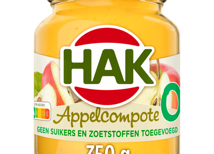 Hak Appelcompote 0% suiker toegevoegd