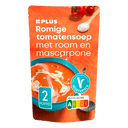 Soep in zak romige tomatensoep