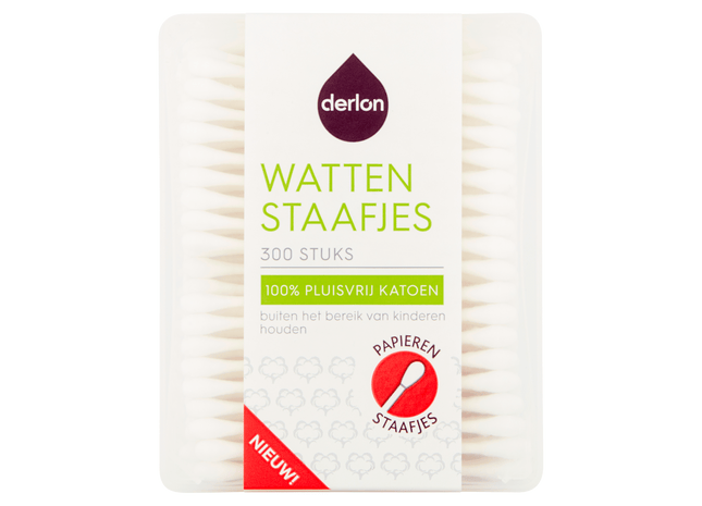 Derlon Papieren wattenstaafjes