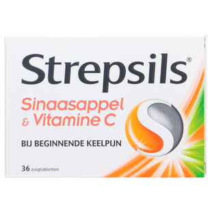 Strepsils Zuigtabletten Sinaasappel Vitamine C