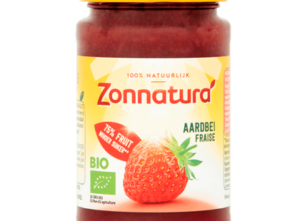 Zonnatura Fruitspread aardbei bio
