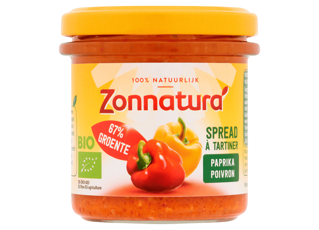 Zonnatura Groentespread paprika bio