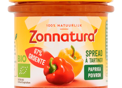 Zonnatura Vegetable spread paprika organic