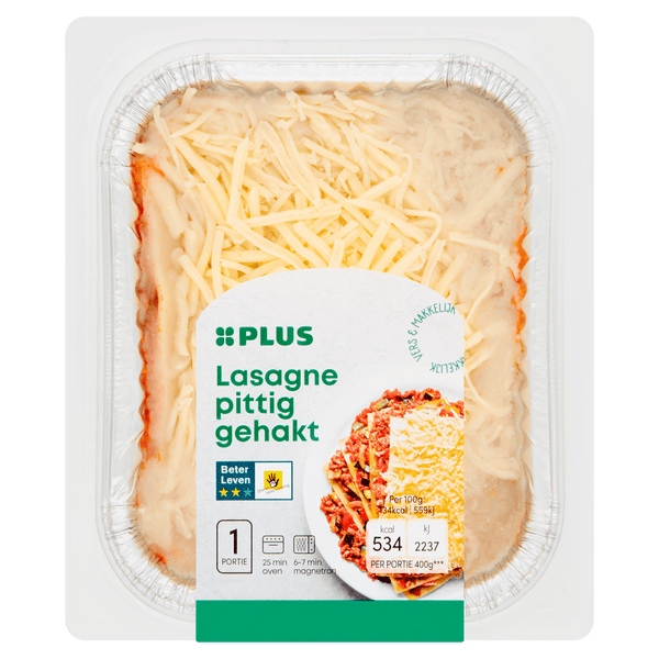 Lasagne  pittig gehakt
