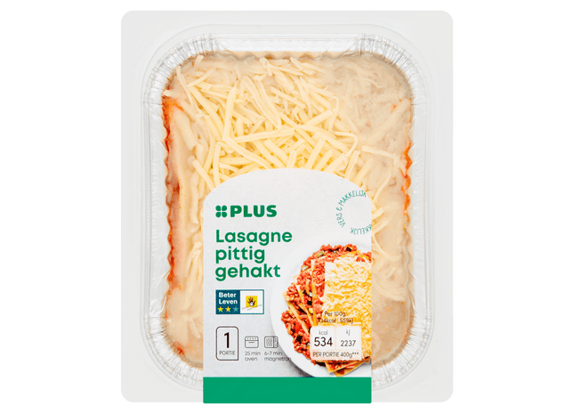 Lasagne  pittig gehakt