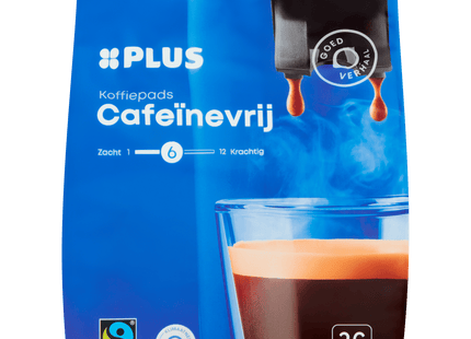 Koffiepads cafeïnevrij Fairtrade