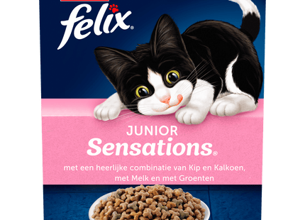 Felix Sensations Junior cat food chicken &amp; milk