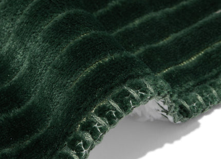 woonplaid fleece/sherpa 130x150 groen