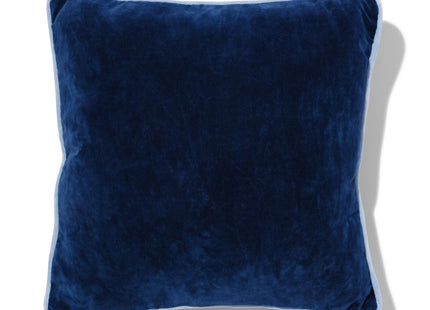 woonkussen met hoes velours blauw 40x40