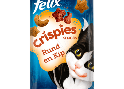 Felix Crispies cat snacks beef &amp; chicken