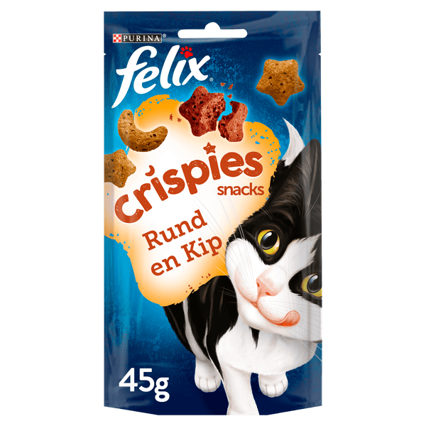 Felix Crispies cat treats beef & chicken