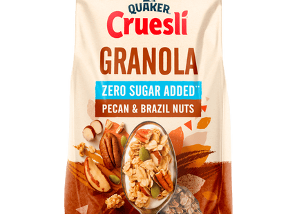 Quaker Cruesli zero Granola Pecan-& nuts