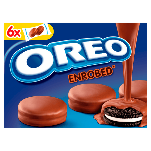 Oreo-Kekse umhüllt mit Milchschokolade