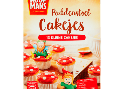 Koopmans Paddenstoel cakejes bakmix