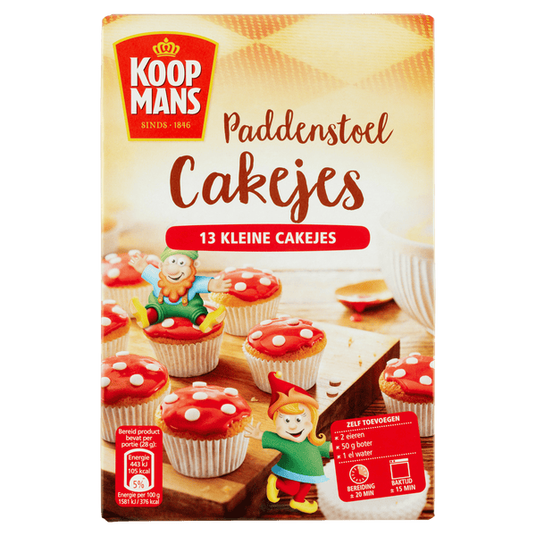 Koopmans Mushroom Cupcake Baking Mix
