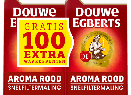 Douwe Egberts Aroma rood filterkoffie dubbelpak