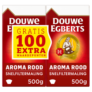 Douwe Egberts Aroma rood filterkoffie dubbelpak